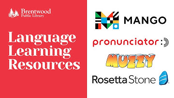 Language learning Resources at the Library
