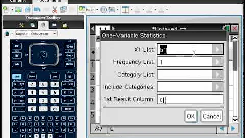 How to Use TI-nspire to Calculate Mean, Standard Deviation etc