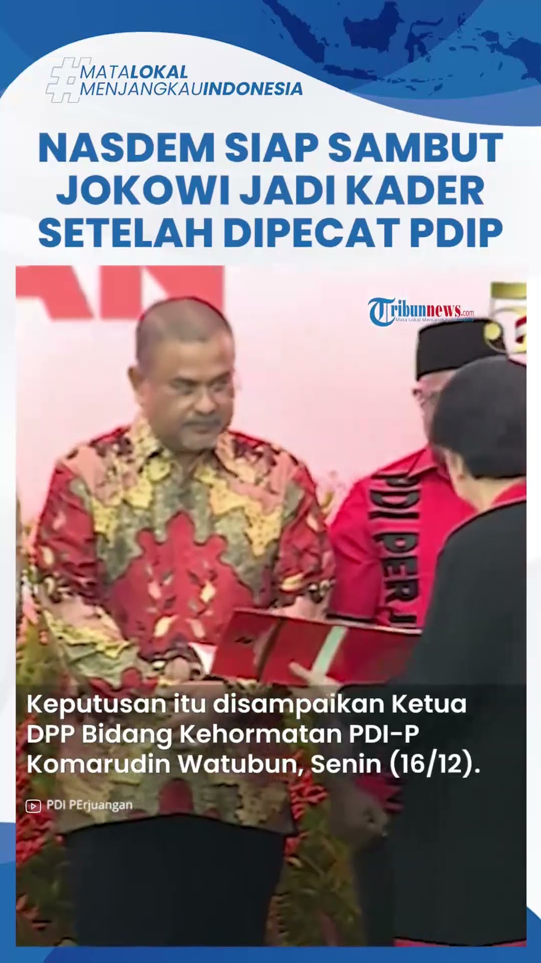 Gercepnya Nasdem Siap Sambut Jokowi Jadi Kader setelah Dipecat PDIP Bersama Gibran dan Bobby