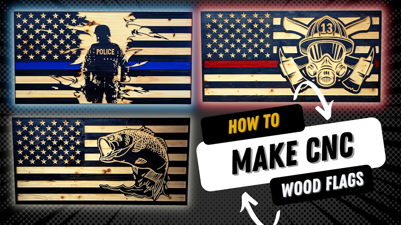 How To Make A Red Line Wooden American Flag