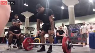 Larry Wheels 6th Event Max Axle Double Overhand 3rd attempt 185kg