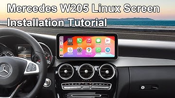 Upgrade your mercedes W205 C-Class car with a modern style Linux screen.