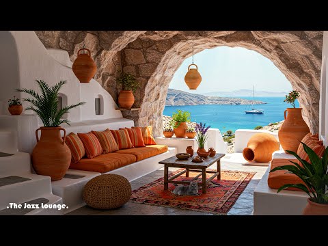 Summer Cabin Jazz | Soft Jazz Melodies In Summer Cabin With Natural Sea Sounds For Working, Relax