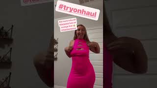 Fashionnova Barbie Pink Dress Haul Lovable Curves Instagram Story Cute Cut Out Pink