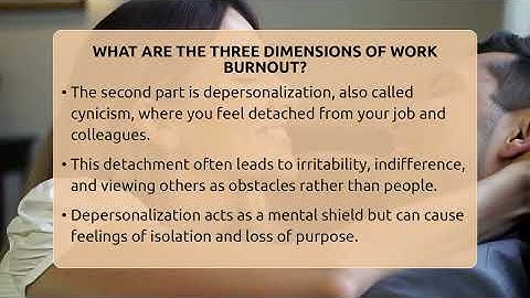 What Are The Three Dimensions Of Work Burnout? - The Personal Growth Path