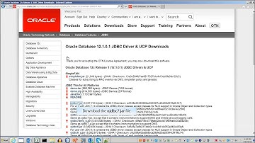 Download JDBC Driver for Oracle Database