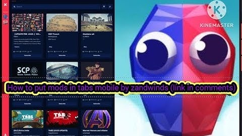 How to put mods in tabs mobile link in the comments