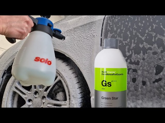 Koch Chemie Green Star Gs works perfectly to clean your tires #cardetailing  #detailing #asmr 