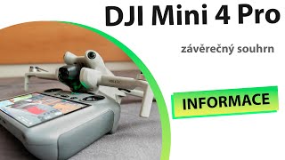 DJI Mini 4 Pro závěrečné shrnutí
