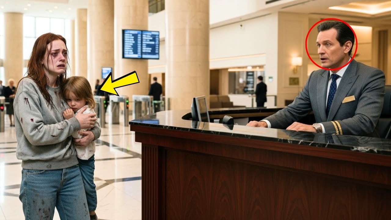 Entra in hotel di lusso sporca e terrorizzata–il concierge vede la bambina, fa qualcosa di ASSURDO!