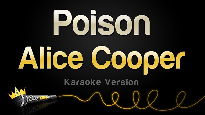 Poison Karaoke version - Karaoke performance video thumbnail
