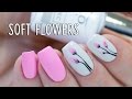 EASY GEL NAILS - Soft Flowers with Indigo Nails Arte Brillante