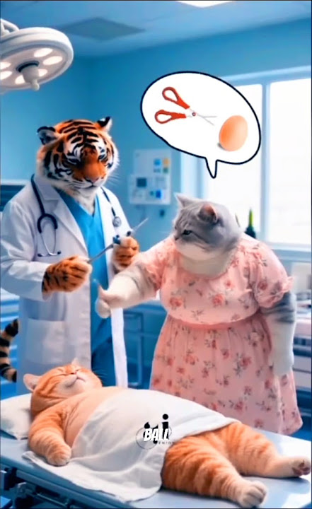 Cat lost his testicles for cheating his wife😁 #catai #ai