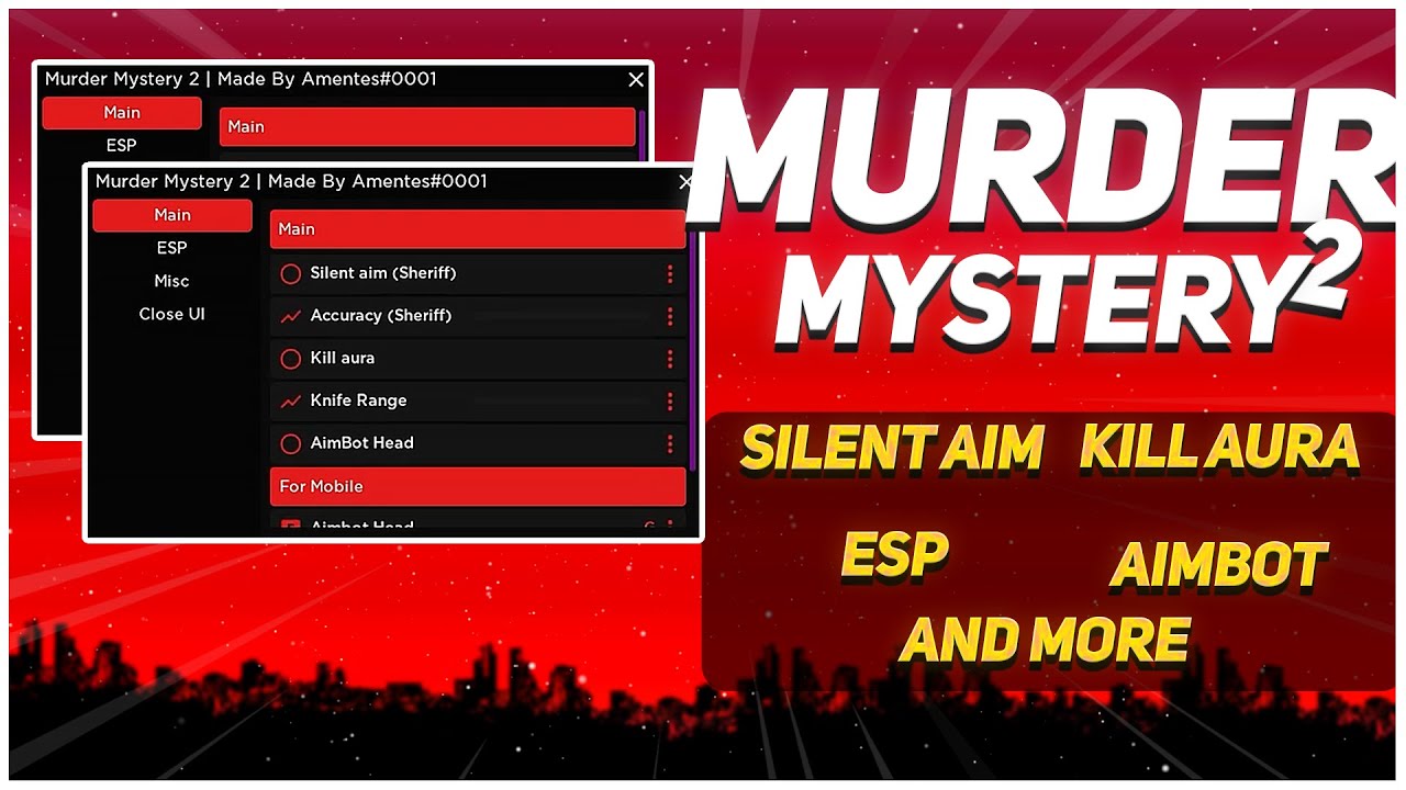 Murder Mystery 2: Silent Aim, Kill Aura, Esp & More Scripts