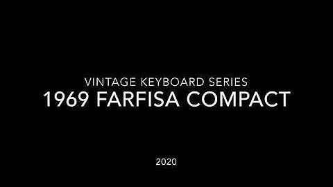 Vintage Keyboard Series - 1969 Farfisa Compact
