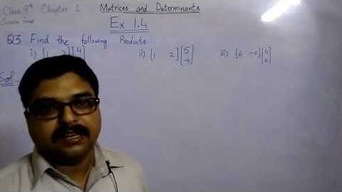 Question 3&4 Exercise 1.4 9th Class Maths || Chapter 1 Maths Matrix  || Mathematics Lectures FH
