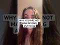 Why you are not manifesting anything