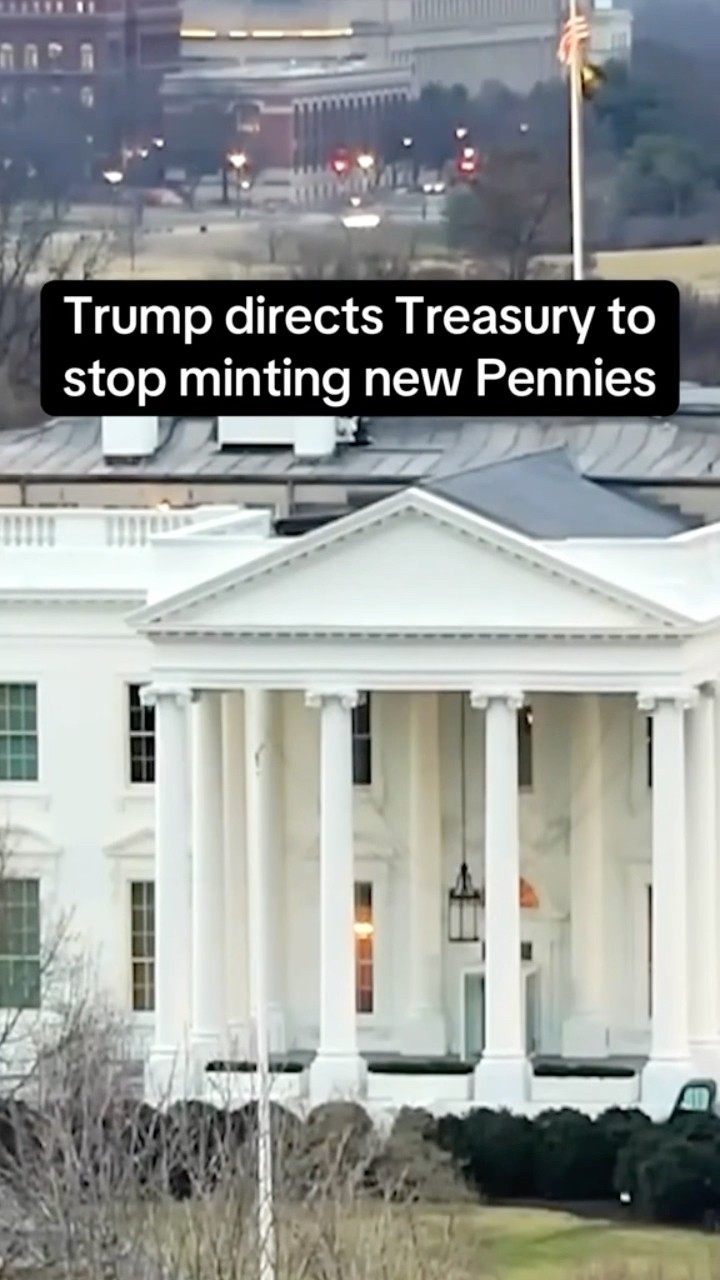 Trump directs Treasury to stop minting new pennies #shorts