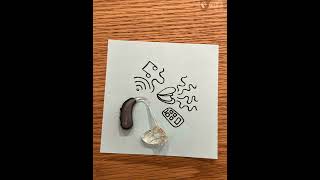 Using a hearing aid for the first time 🦻#shorts #art #drawing
