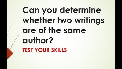 Questioned Document Examination