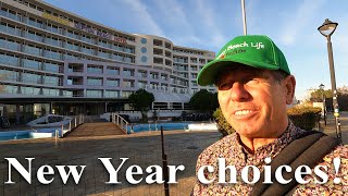 Sunny Beach, Bulgaria, New Years Day, exciting new choices.