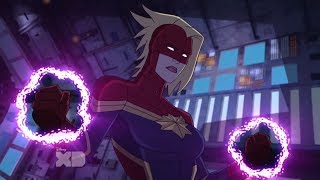 Captain Marvel Fight Scenes - Avengers Assemble