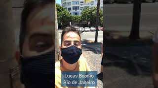 LUCAS BASILIO NO RIO DE JANEIRO ENTREVISTANDO TORCEDORES SANTISTAS