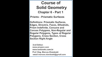 COURSE OF SOLID GEOMETRY - CHAPTER 6 - PART 1 - 2nd EDITION