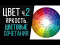 Цвета в Дизайне и Маркетинге ч.2. Яркость. Как сочетать цвета?