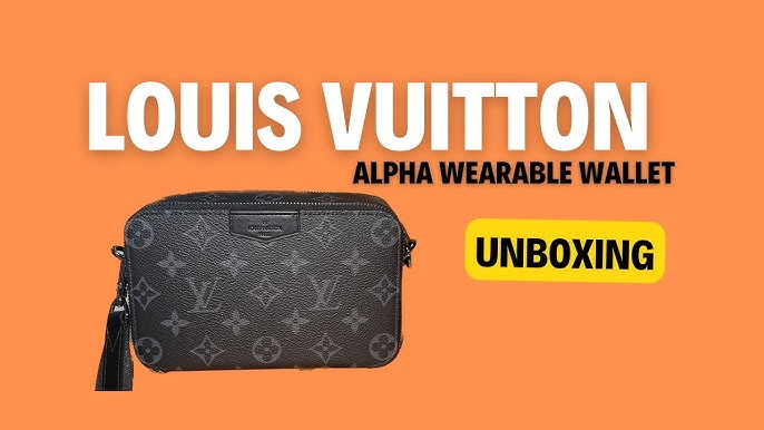 Louis Vuitton Unisex LV Alpha Wearable Wallet Grey Monogram