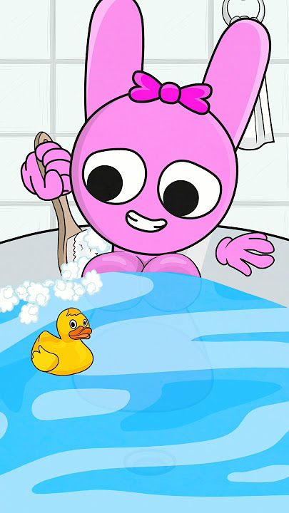 Time to take a bath 😂 Pinky & Simon #sprunki #incredibox #meme #animation #funny
