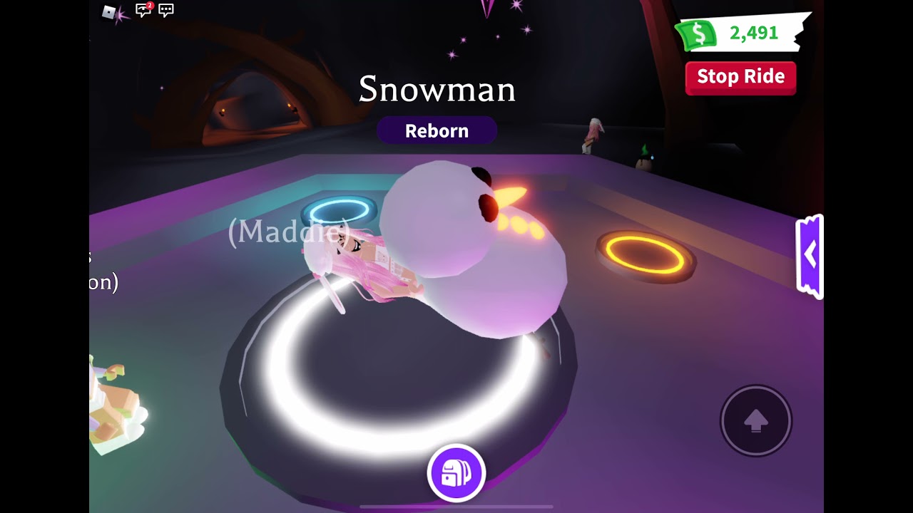 Making Neon Snowman In Adopt Me Youtube