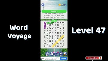 🎮 Word Voyage Level 47 Answers | Relaxing Word Puzzle Adventure 🌍 | Go Answer