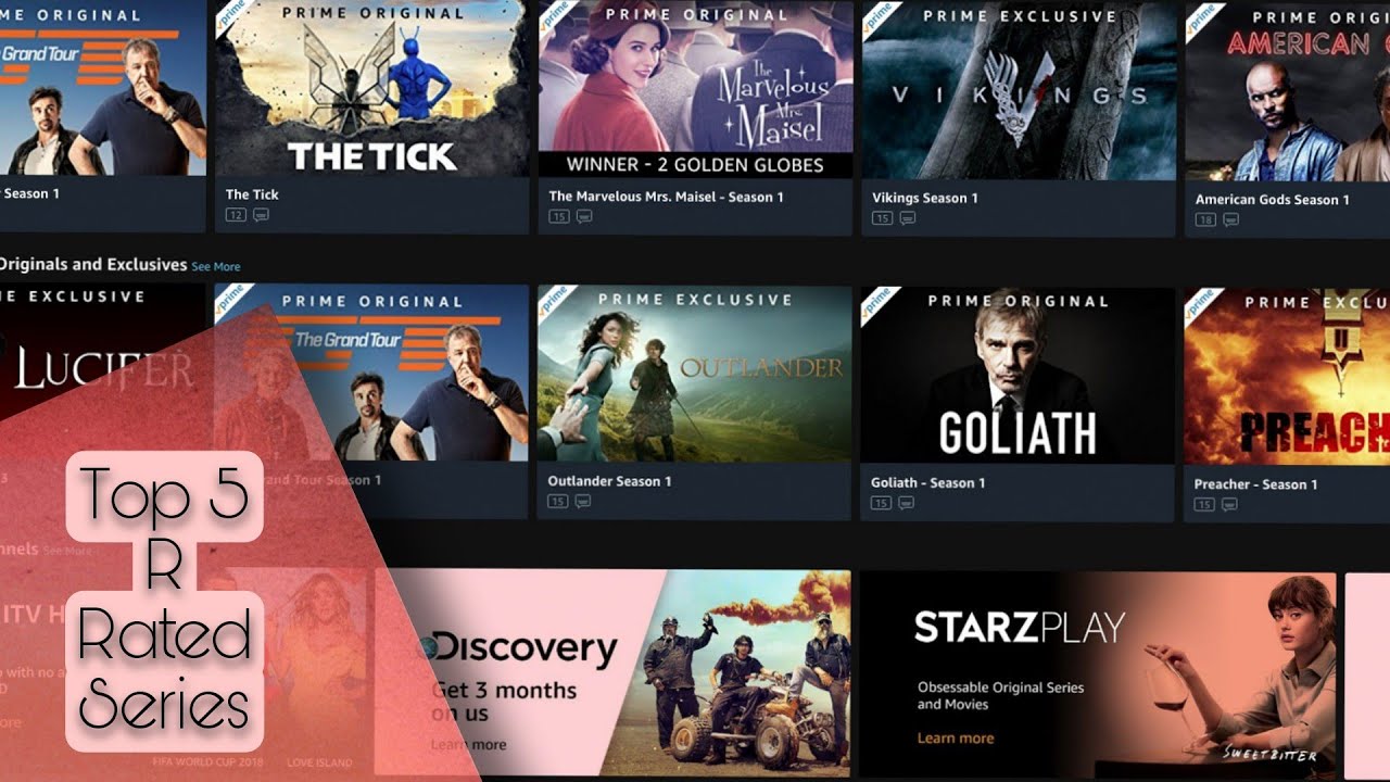 Top 5 R Rated Series - YouTube