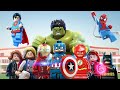 Lego City Superhero Avengers Go To School Spider-Man And Friends Lego Stop Motion