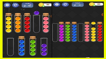 Ball Sort |Sorting-Bubble Sort - All Levels Gameplay (level 21-26)