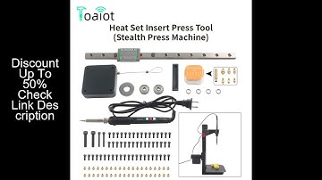 Heat Set Insert Press Tool Stealth Press Kit Soldering Iron Tip Thread Insert Nut Embedded Kit M2 M3