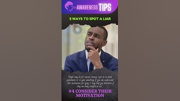 5 Ways to Spot a Liar #shorts #tips #liar #awareness