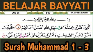 Download lagu Learning Maqam Bayyati in Surah Muhammad Verses 1 to 3