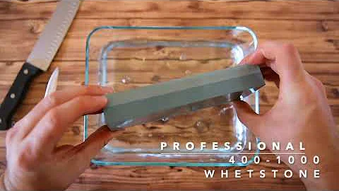 How to sharpening a knife with KEENBEST 400/1000 Grit Sharpening Stone