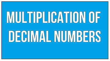 Multiplication Of Decimal Numbers