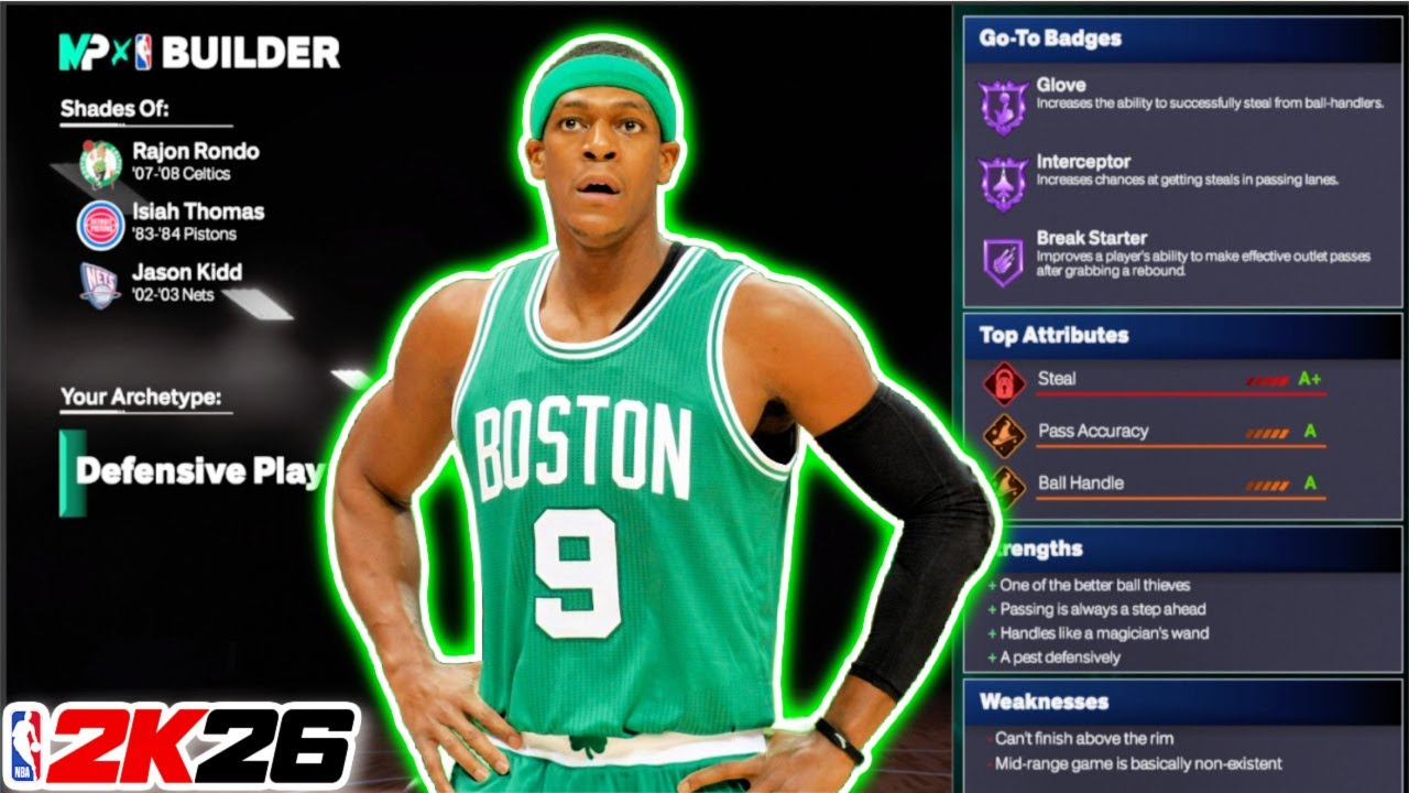 Rajon Rondo Prime Best *PRIME* RAJON RONDO Build in NBA 2K26 - YouTube