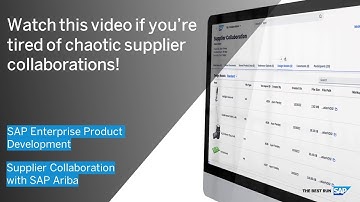 Securely collaborate with suppliers using SAP Enterprise Product Development and SAP Ariba