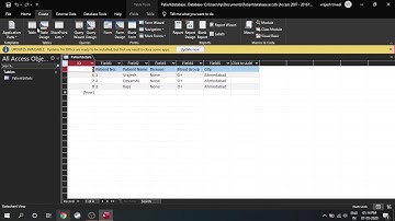 How to create a database for patients in MS Access