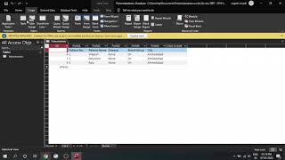 How to create a database for patients in MS Access