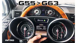 G55 AMG VLOG #3. G55 with G63 instrument cluster, S63 steering wheel.