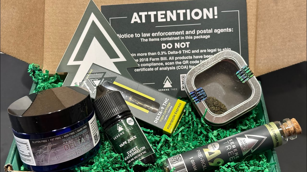 Serene Tree May Subscription Box, & D9 Pineapple Express 1 Gm Cart Review serenetree 