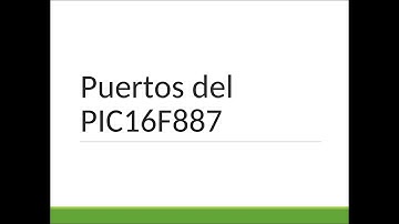 Puertos del PIC16F887
