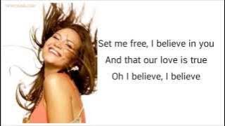 I Believe Tata Young Lyrics.