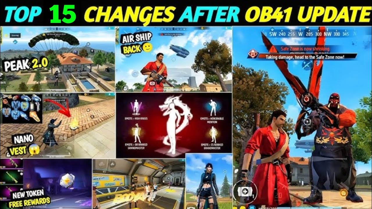 TOP 15 SHOCKING CHANGES AFTER OB41 UPDATE 😱|| FREE FIRE OB41 UPDATE FULL DETAILS 😳🥰